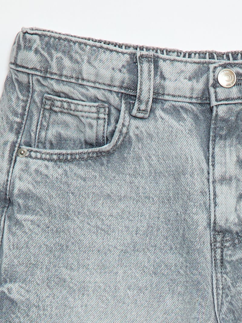 Jean forme balloon Gris - Kiabi