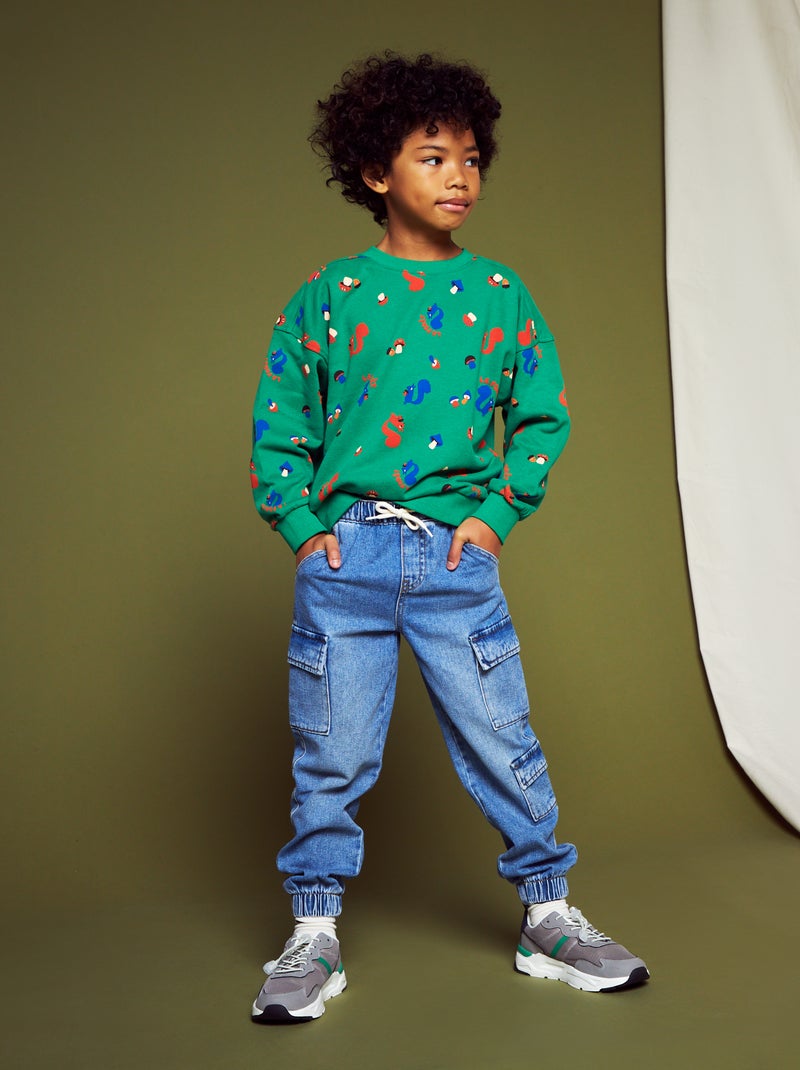 Jean forme jogging Bleu - Kiabi