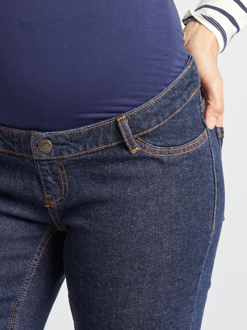 Jean grossesse coupe flare Bleu - Kiabi