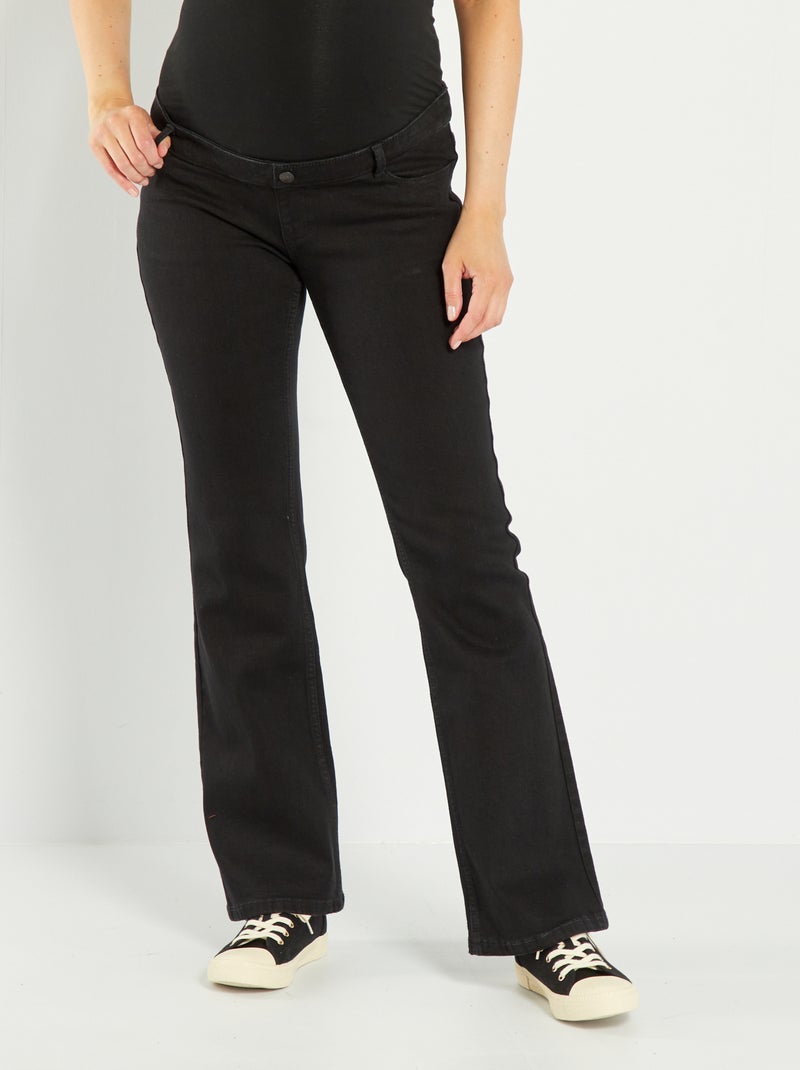 Jean grossesse flare/bootcut Noir - Kiabi