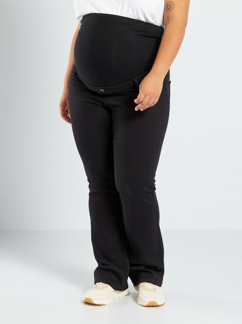 Jean grossesse flare/bootcut Noir - Kiabi