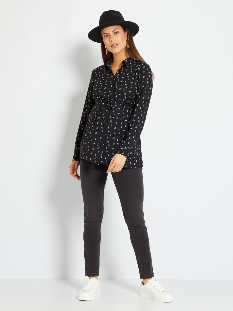 Jean grossesse skinny L28 Gris foncé - Kiabi