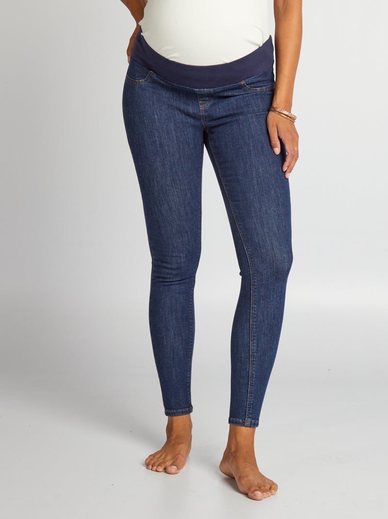 Jean grossesse skinny super stretch - Debut de grossesse - petit bandeau Brut - Kiabi