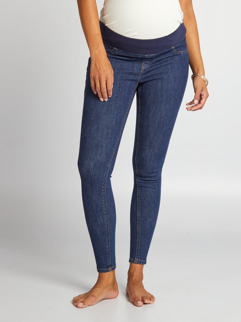 Jean grossesse skinny super stretch - Debut de grossesse - petit bandeau Brut - Kiabi
