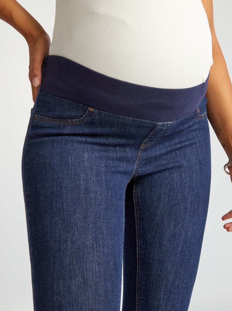 Jean grossesse skinny super stretch - Debut de grossesse - petit bandeau Brut - Kiabi