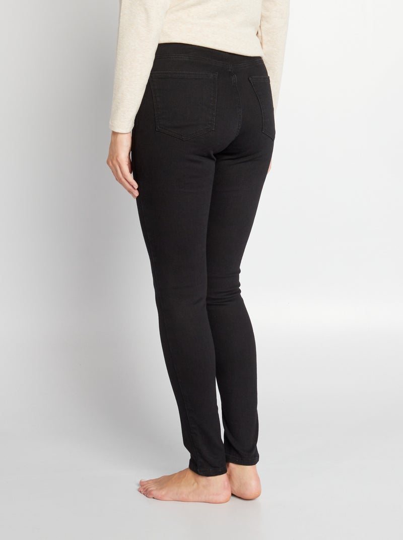 Jean grossesse skinny super stretch - Debut de grossesse - petit bandeau Noir - Kiabi