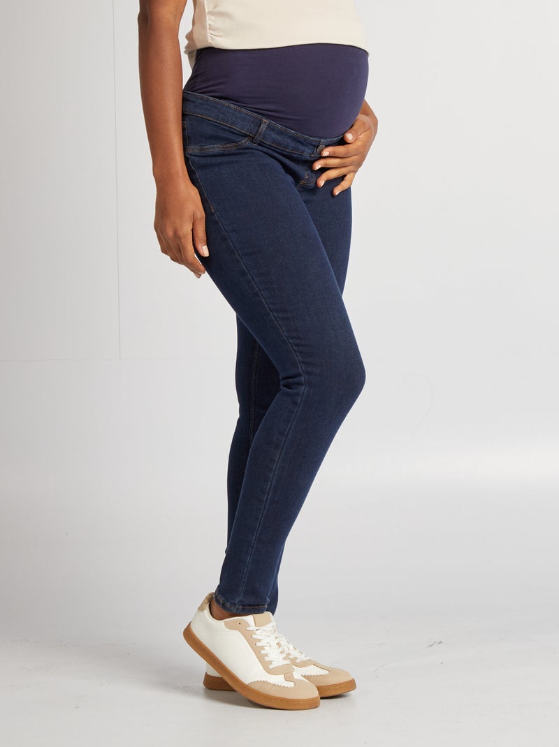 Jean grossesse superstretch Bleu - Kiabi