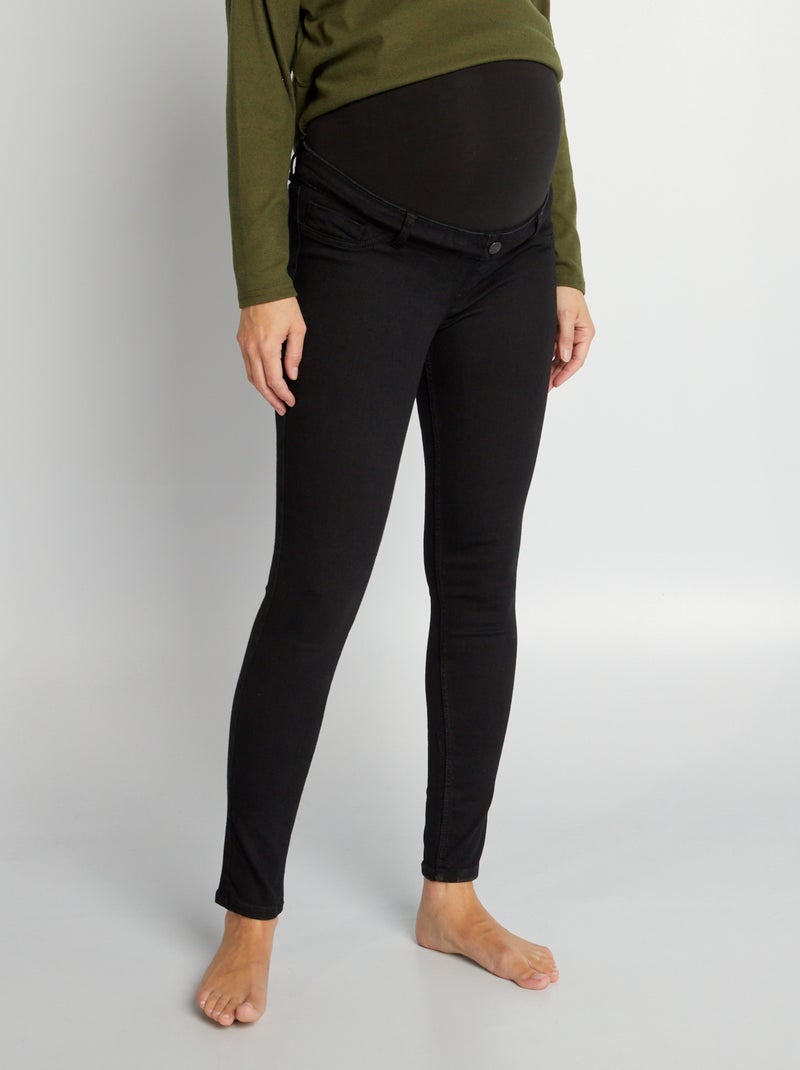 Jean grossesse superstretch Noir - Kiabi