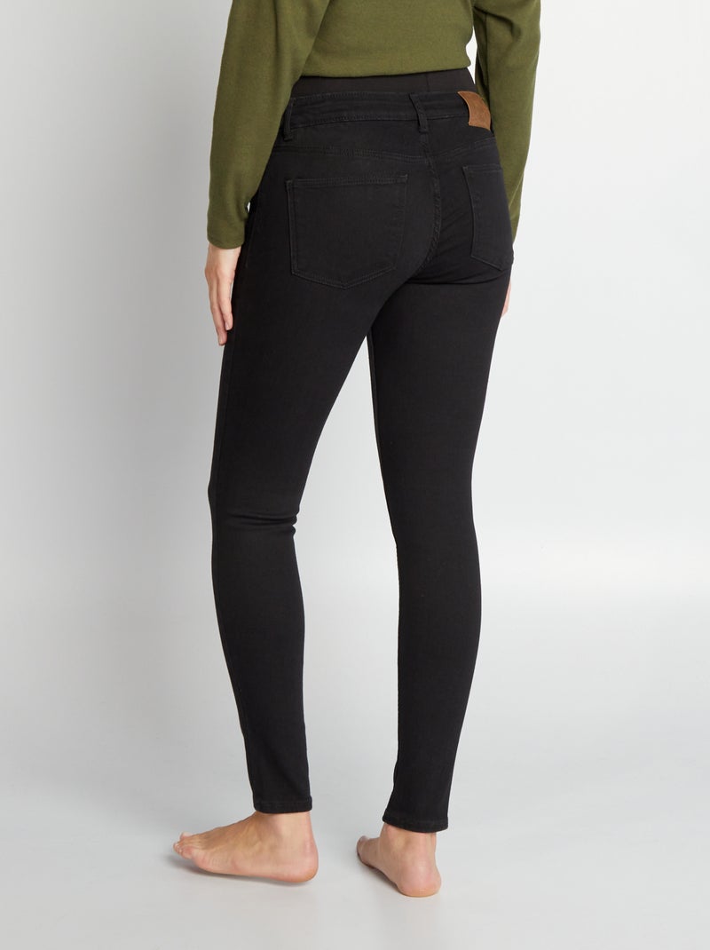 Jean grossesse superstretch Noir - Kiabi