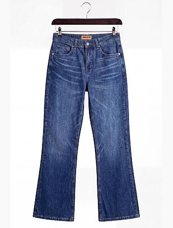 Jean homme taille mi-haute à jambe évasée giesto