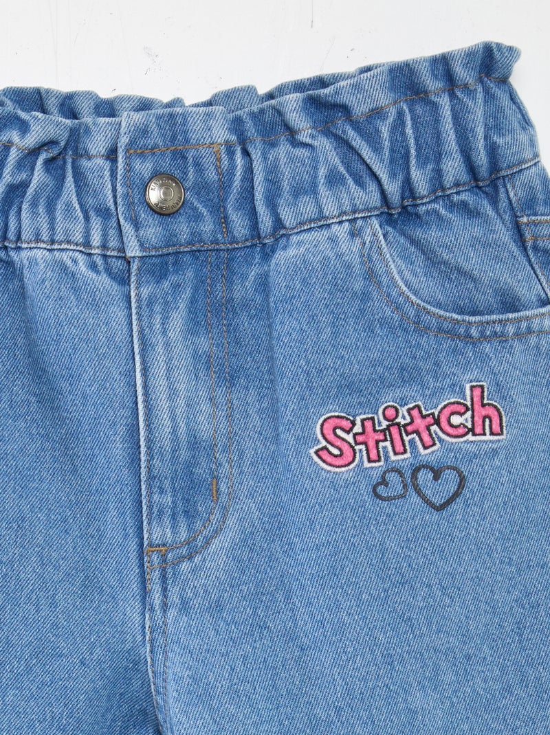 Jean imprimé 'Stitch' Bleu - Kiabi