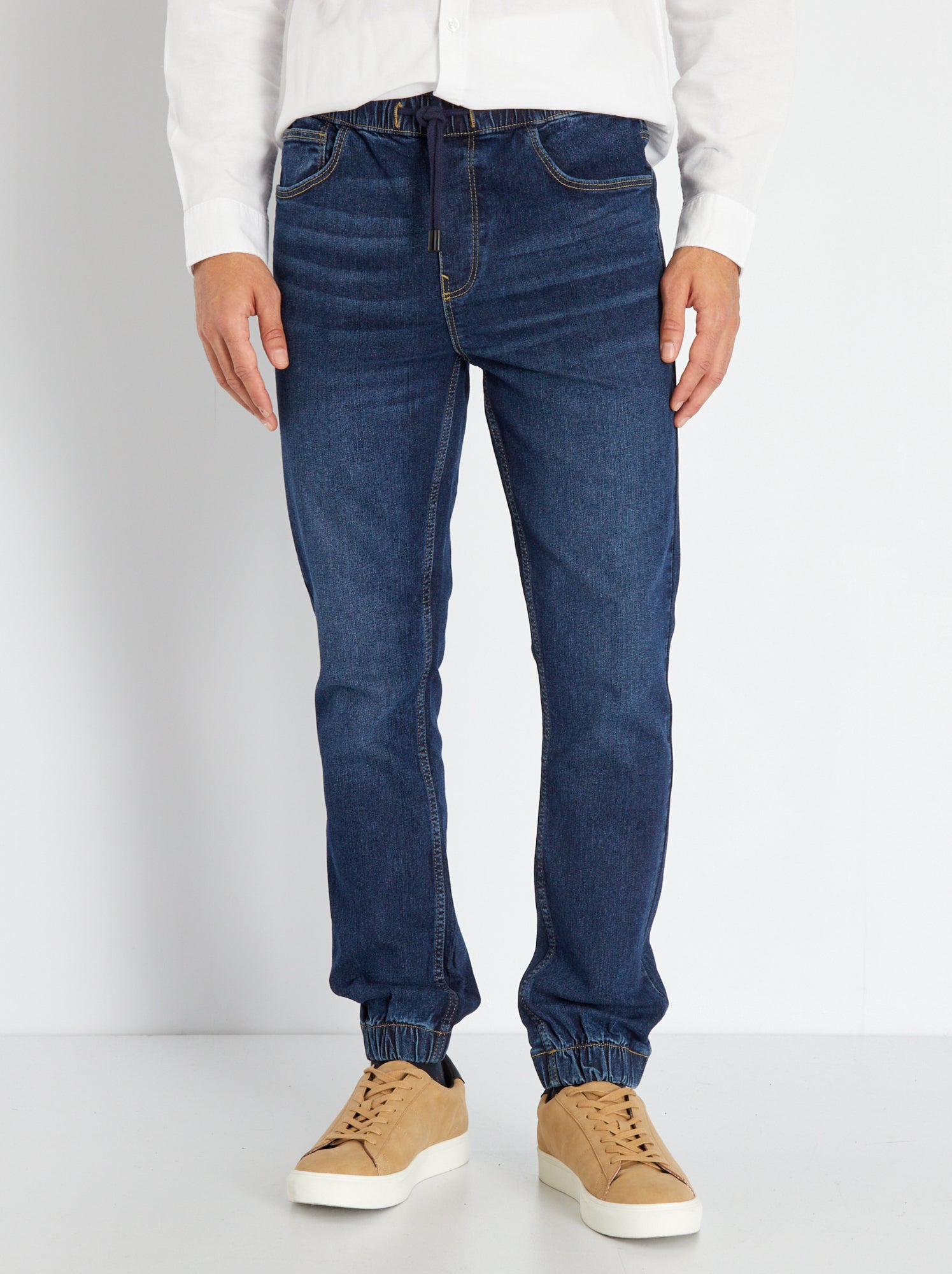 Jean Baggy Garçon - Taille élastiquée, Style Cargo Bootcut, Multiples Poches, Coton/polyester - Look Skateur Vintage 6-15 Ans - 2