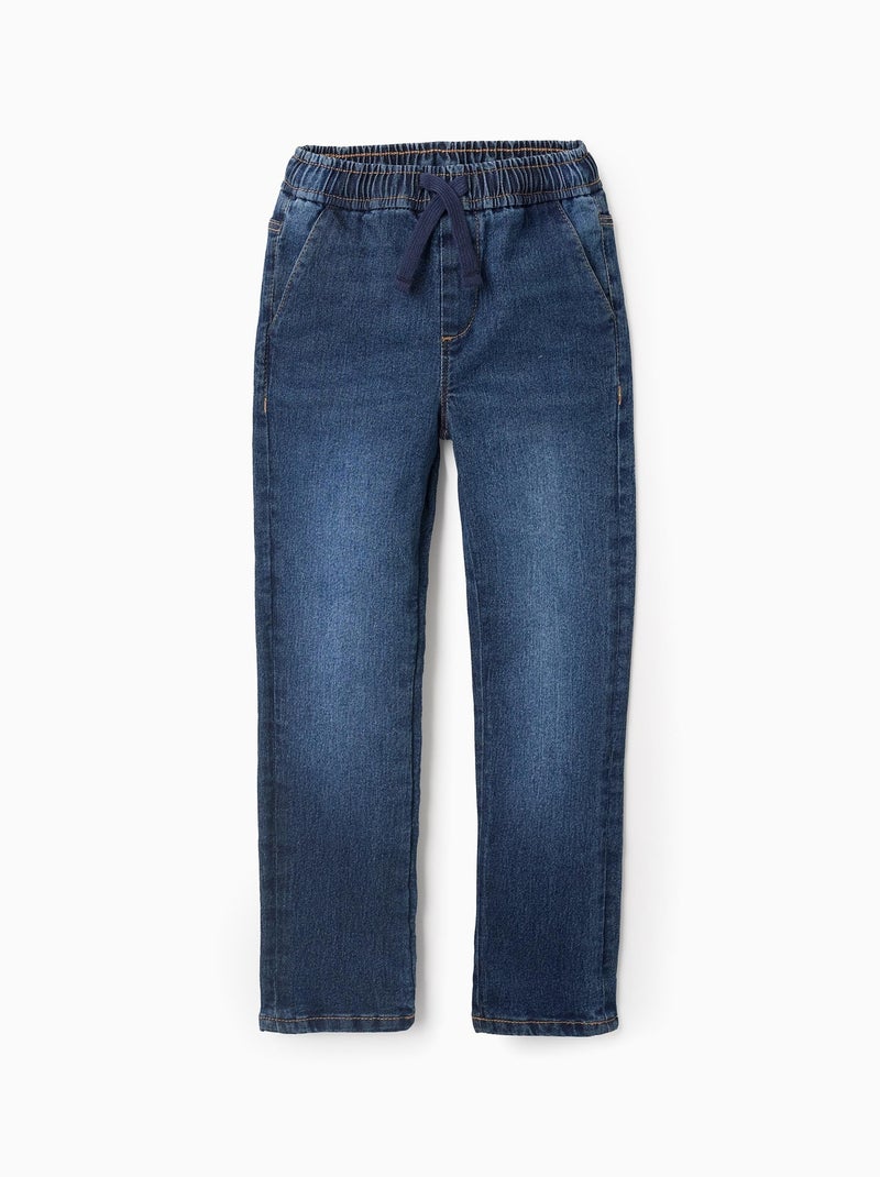 Jean Jogger Slim Fit Bleu foncé - Kiabi
