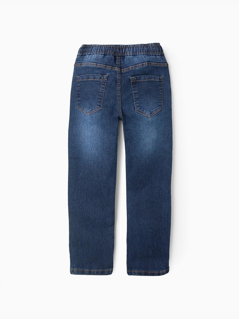 Jean Jogger Slim Fit Bleu foncé - Kiabi