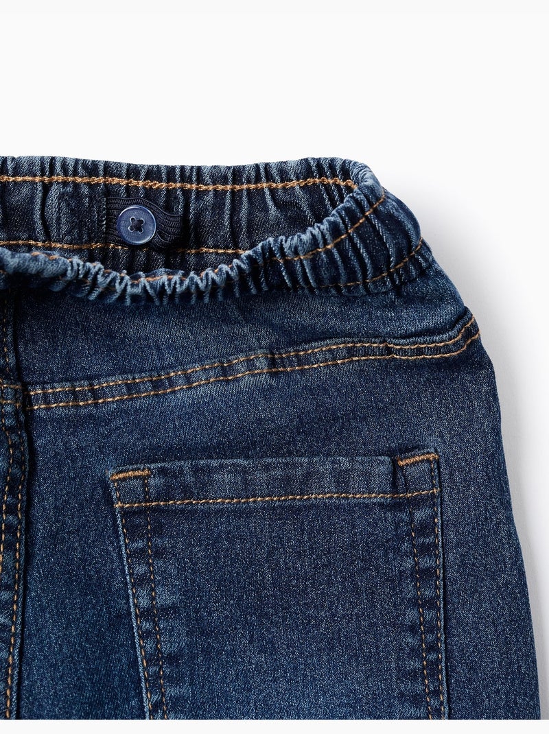Jean Jogger Slim Fit Bleu foncé - Kiabi