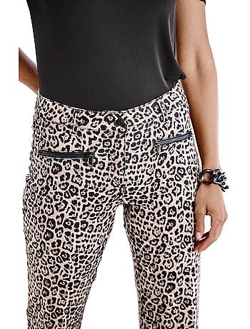 Jean Joli Motif Léopard - Taille Standard - helline