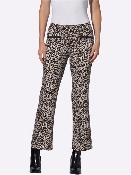 Jean Joli Motif Léopard - Taille Standard - Helline - Kiabi