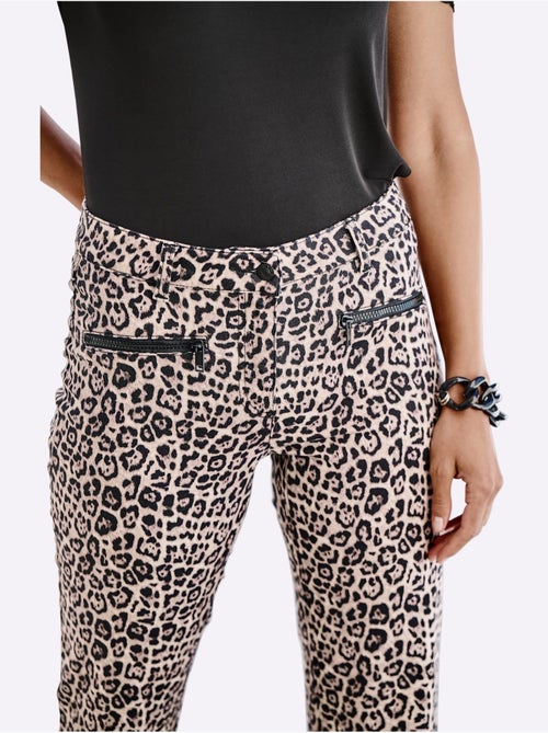 Jean Joli Motif Léopard - Taille Standard - Helline - Kiabi