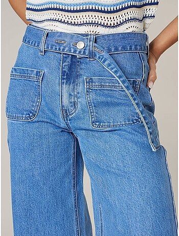 Jean kami femme wide leg taille haute 'deeluxe'