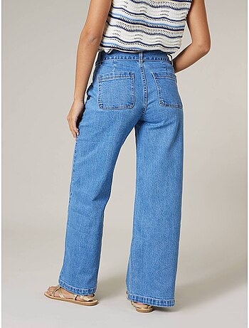Jean kami femme wide leg taille haute 'deeluxe'
