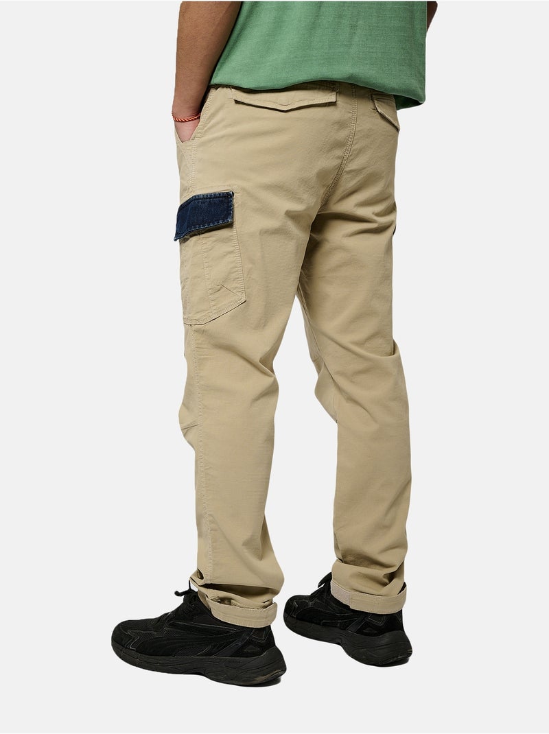 Jean Kaporal coupe jogger Beige - Kiabi