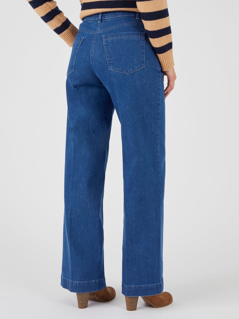 Jean large 5 poches - Damart Bleu denim - Kiabi