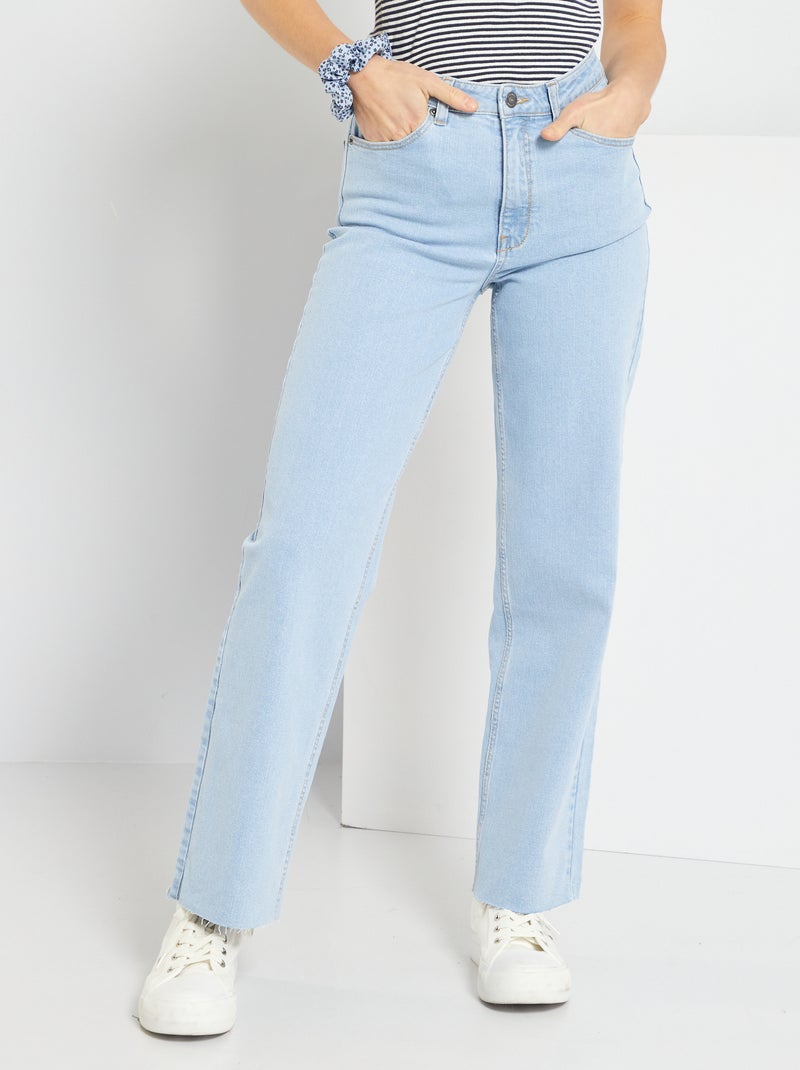 Jean large 5 poches bleu - Kiabi