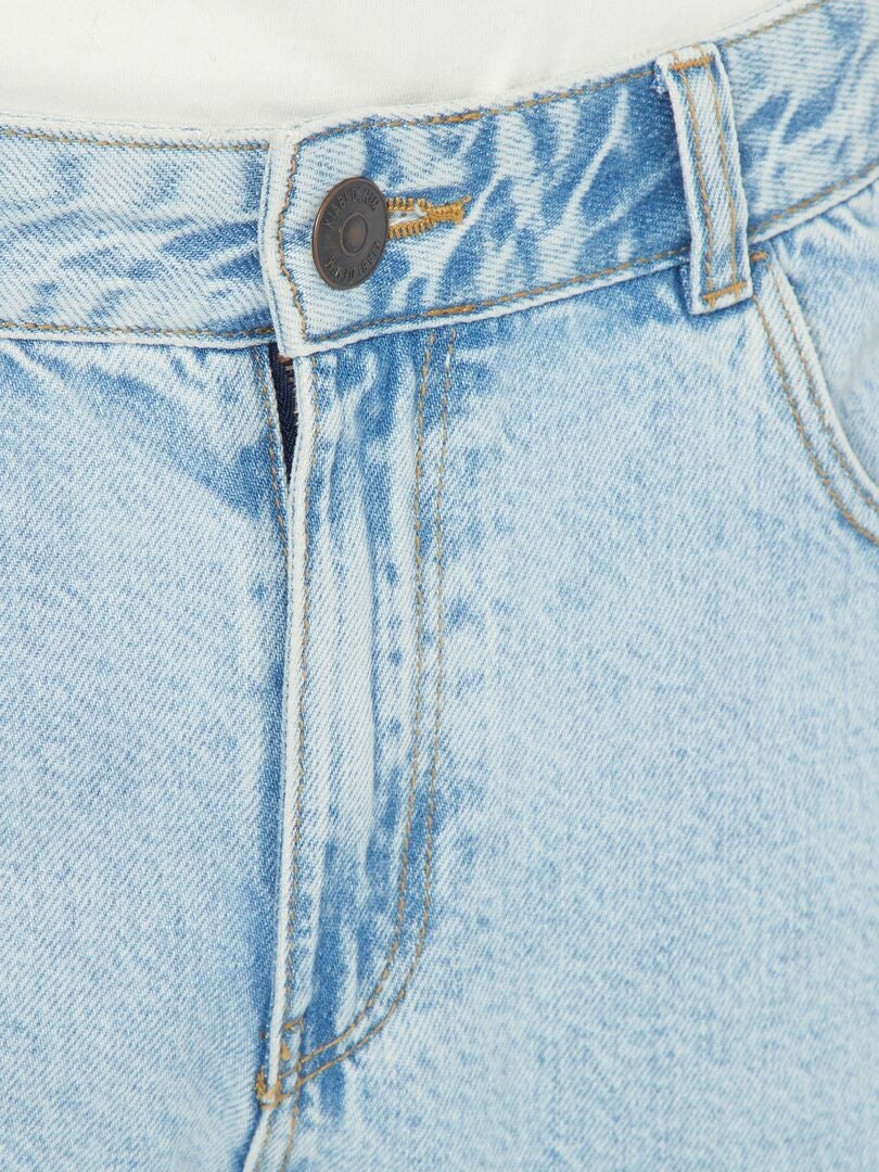 Jean large à 5 poches Bleu - Kiabi