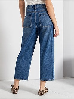 Jean large à braquette boutonnée - Kiabi