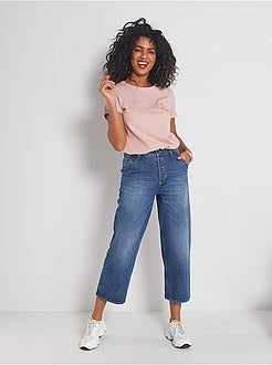 Jean large à braquette boutonnée - Kiabi