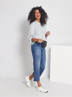 Jean large à braquette boutonnée - Kiabi