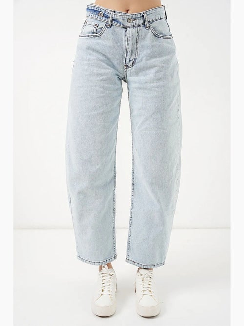 Jean large à taille haute bdart - Kiabi