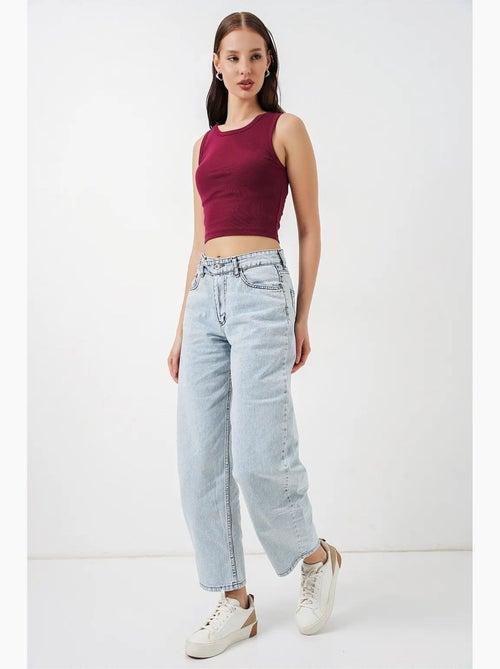Jean large à taille haute bdart - Kiabi