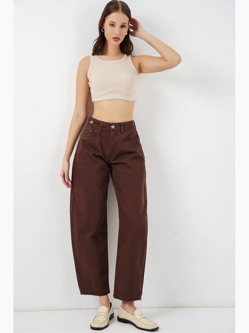 Jean large à taille haute bdart - Kiabi