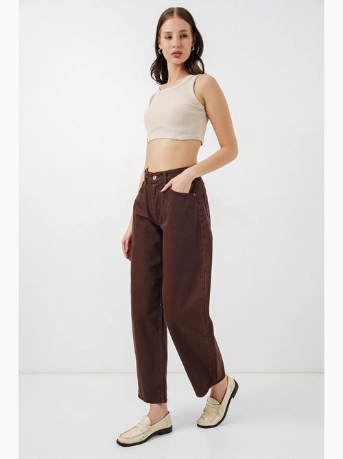 Jean large à taille haute bdart - Kiabi