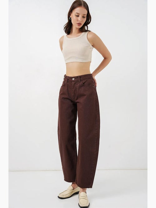 Jean large à taille haute bdart - Kiabi