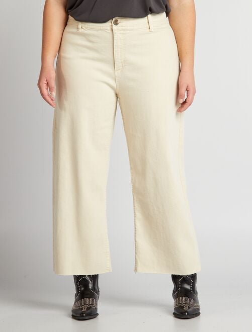Jean Femme R13 Effet Vieilli - Taille 26, Couleur Beige - 100% Coton - Occasion Très Bon état