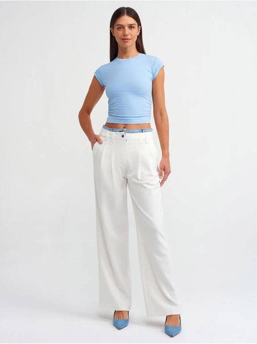 Jean Large À Taille Haute - Kiabi