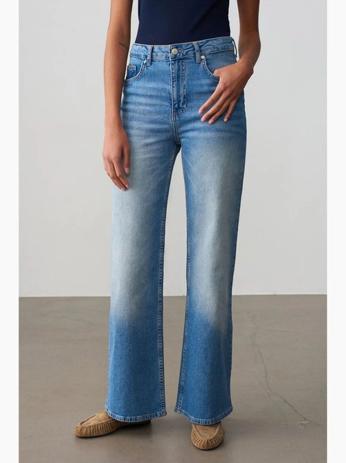 Jean large à taille haute dilvin - Kiabi Jean large à taille haute dilvin - Kiabi