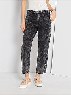 Jean large à taille haute - Kiabi