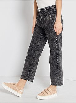 Jean large à taille haute - Kiabi