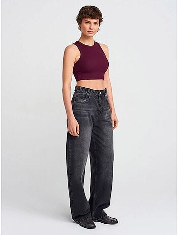 Jean Large À Taille Haute