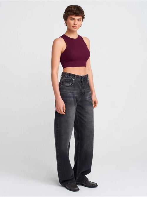 Jean Large À Taille Haute - Kiabi