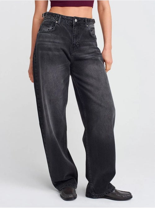 Jean Large À Taille Haute - Kiabi