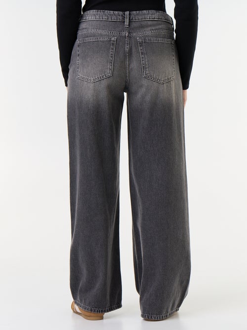 Jean large avec ceinture fantaisie - Kiabi Jean large avec ceinture fantaisie - Kiabi