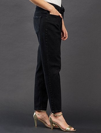 Jean large avec ceinture - Kiabi