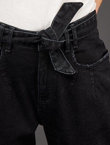 Jean large avec ceinture - Kiabi