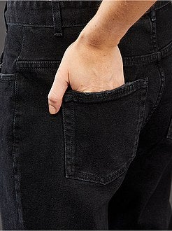Jean large avec ceinture - Kiabi