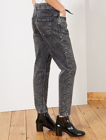 Jean large avec ceinture - Kiabi