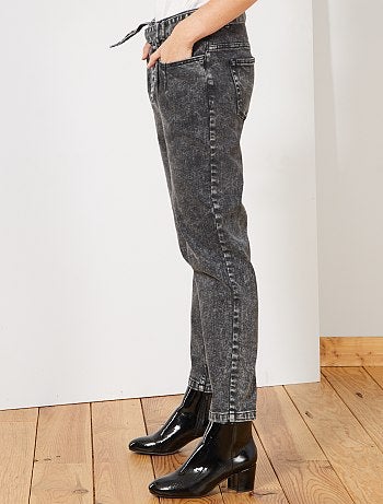 Jean large avec ceinture - Kiabi